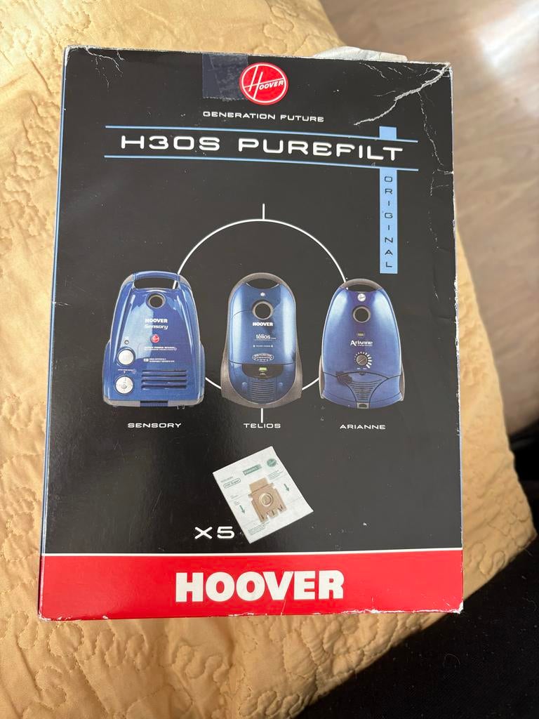 Originele Hoover H30S Purefilt Stofzuigerzakken (5 stuks), Ophalen of Verzenden, Nieuw, Stofzak, Overige typen