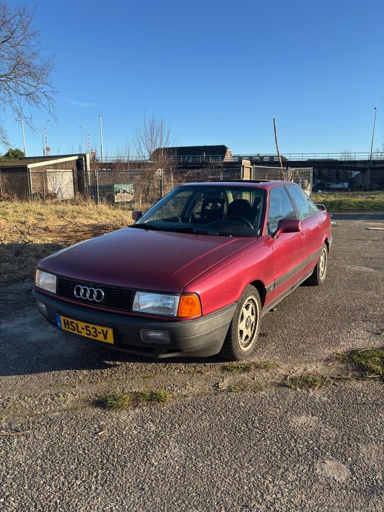 Audi 80 2.0E Sport Edition Kamei, Auto's, 980 kg, Zwart, 1984 cc, 10 km/l