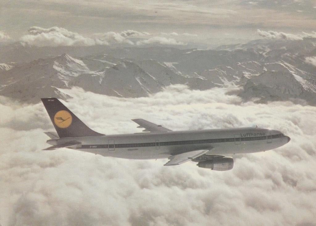 Lufthansa Airbus A300 ansichtkaart (airline issue), Ophalen of Verzenden, Nieuw, Kaart, Foto of Prent