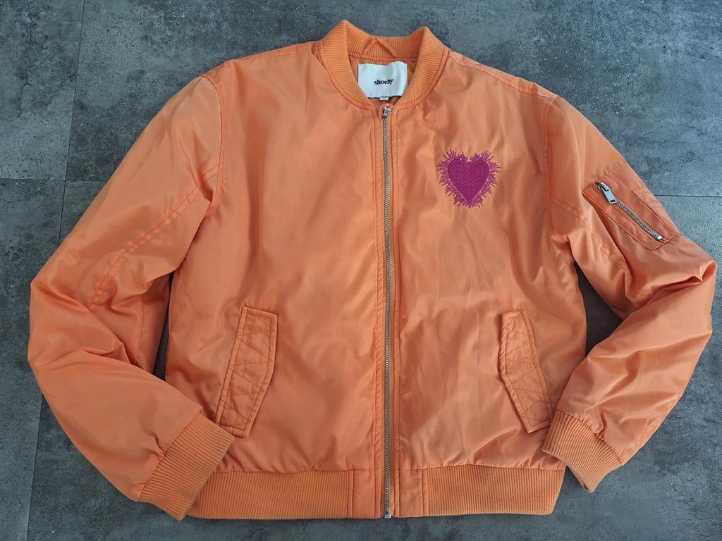 Mooie oranje voorjaarsjas van Shoeby mt 170/176!, Gebruikt, Meisje, Ophalen of Verzenden, Shoeby