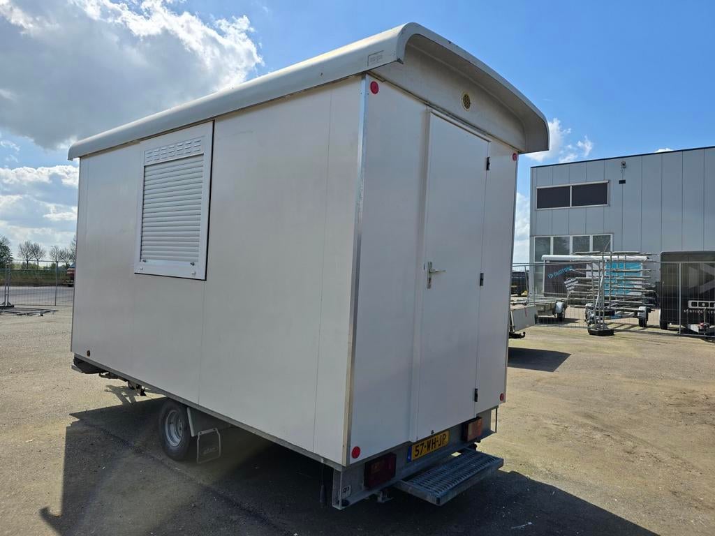 Schaftkeet Snelweg met WC en Opslag - Bouwjaar 2011, Doe-het-zelf en Verbouw, Bouwketen en Schaftketen, Ophalen of Verzenden, Gebruikt