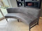 Eetkamerbank ovaal 240x60x50cm, eetbank microleder bommel, Ophalen, Zo goed als nieuw