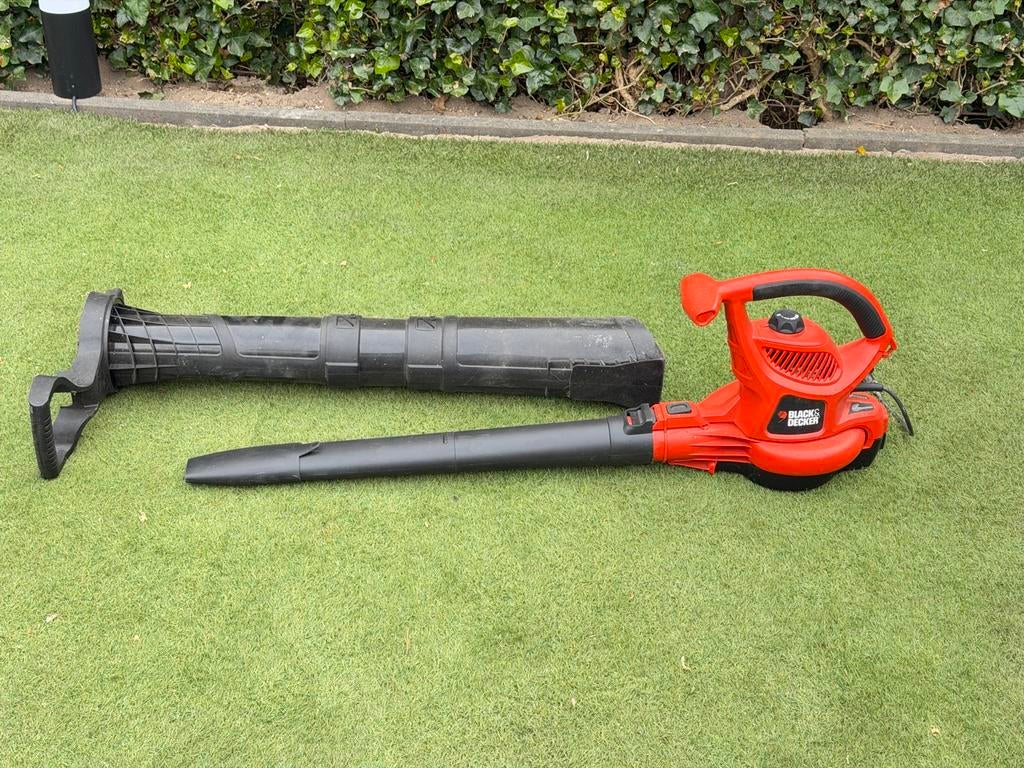 Black & Decker Bladblazer/Bladzuiger met versnipperfunctie, Ophalen, Gebruikt, Handgedragen, Met opvangzak