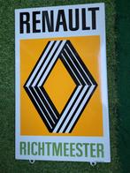 emaille reclamebord renault richtmeester, Verzamelen, Ophalen of Verzenden, Zo goed als nieuw, Reclamebord