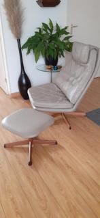 Vintage design  Madsen/Schubell fauteuil jaren 60/70, Ophalen, Gebruikt, 50 tot 75 cm, Leer