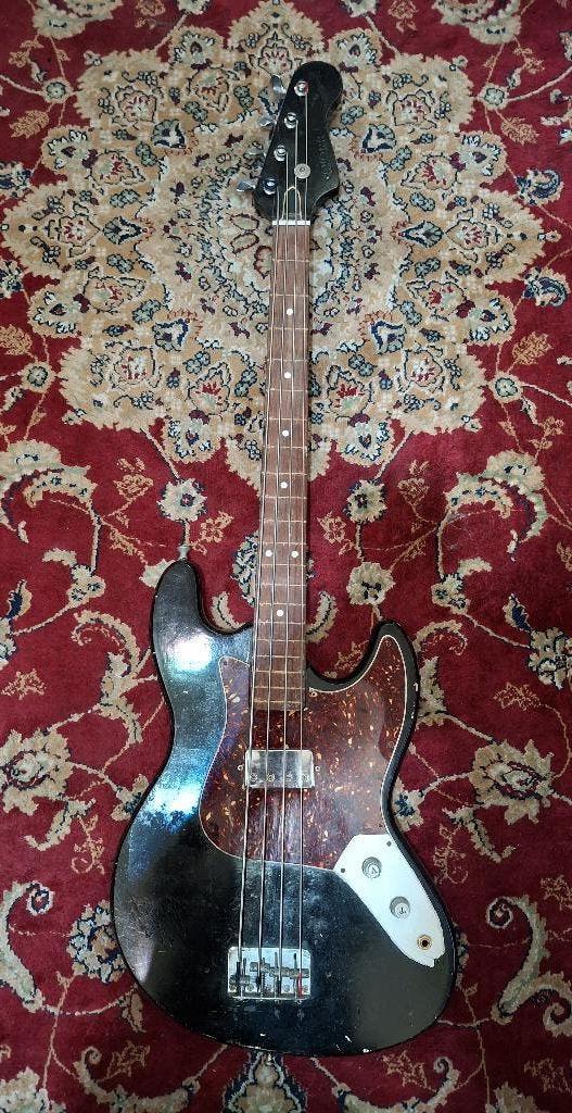 Fretless Basgitaar Avora (made in Japan), Muziek en Instrumenten, Ophalen of Verzenden, Gebruikt, Elektrisch, Fretloos