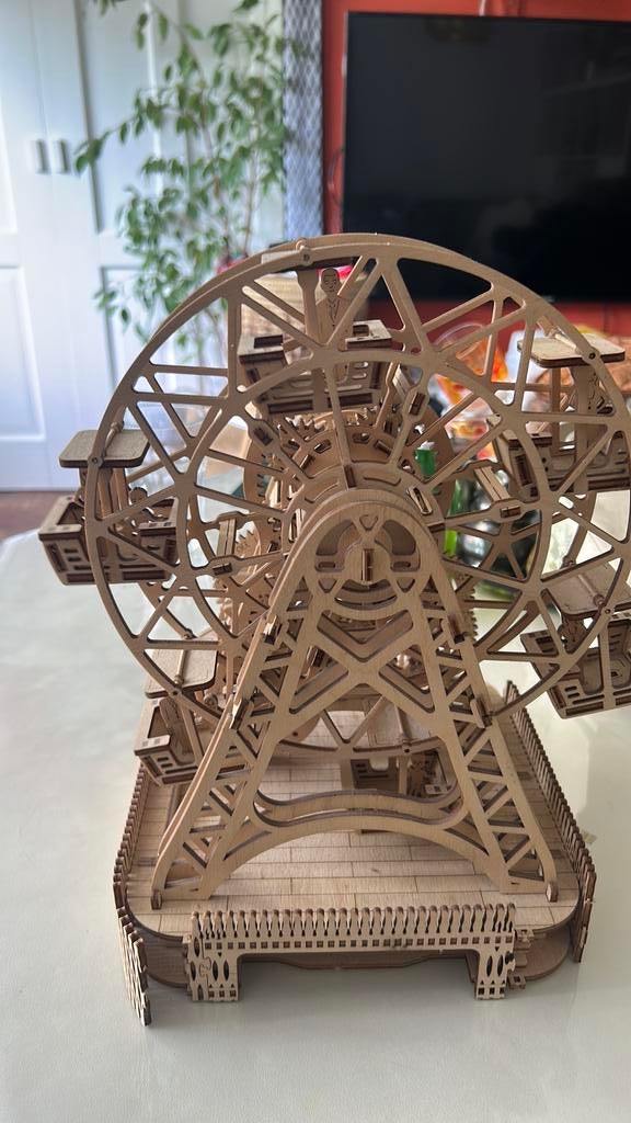 Houten reuzenrad puzzel, Ophalen of Verzenden, Zo goed als nieuw