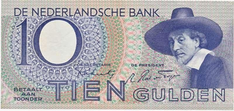Nederland 10 gulden 1943 I Staalmeesters, Postzegels en Munten, Bankbiljetten | Nederland, Ophalen of Verzenden, 10 gulden, Los biljet