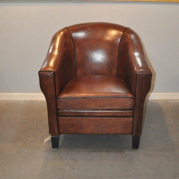 Nieuwe schapenleren fauteuil Lounge Atelier, Huis en Inrichting, Fauteuils, Nieuw, Leer, 50 tot 75 cm, 75 tot 100 cm, Ophalen of Verzenden