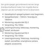 Sterrenkijker BRESSER Pollux 150/1400 Eq3, Ophalen, 200 mm of meer, Met statief, Spiegeltelescoop (reflector)