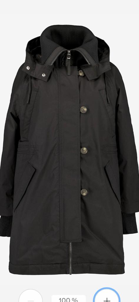 Nieuw Didriksons Anita Parka maat 38, Maat 38/40 (M), Zwart, Nieuw, Ophalen of Verzenden