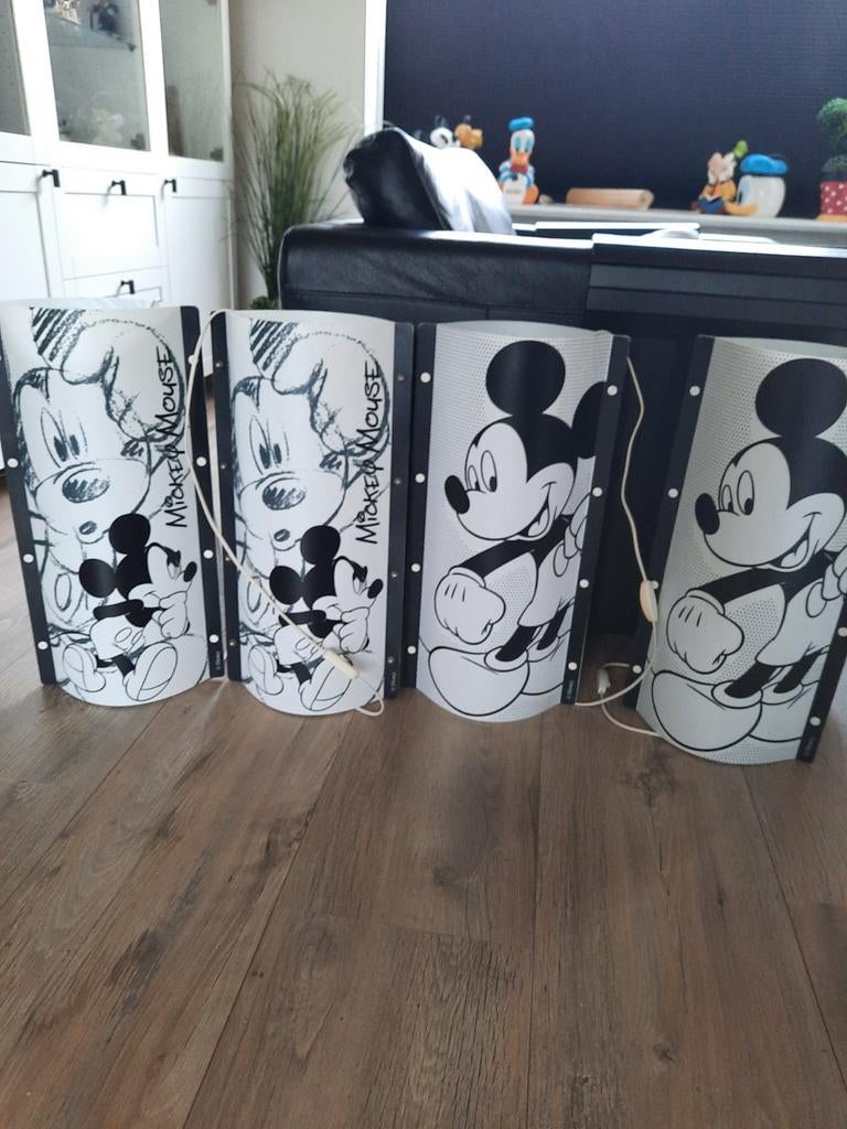 Disney Slamp lampen Mickey en Minnie Mouse dubbelzijdig, Verzamelen, Disney, Ophalen of Verzenden, Mickey Mouse, Zo goed als nieuw