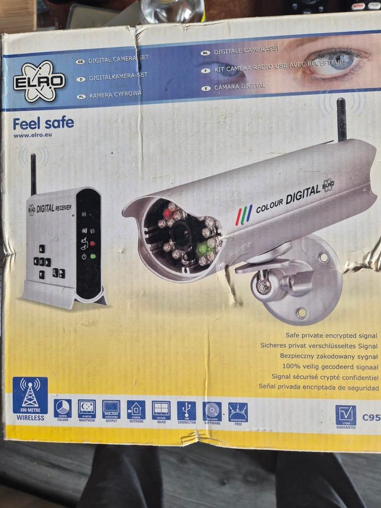Nieuw Elro C950D Digitale Draadloze Camera + Ontvanger, Ophalen of Verzenden