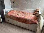 Hemnes Ikea uitschuifbaar bed - als nieuw!, Huis en Inrichting, Slaapkamer | Bedden, Ophalen, Eenpersoons, Wit, Zo goed als nieuw