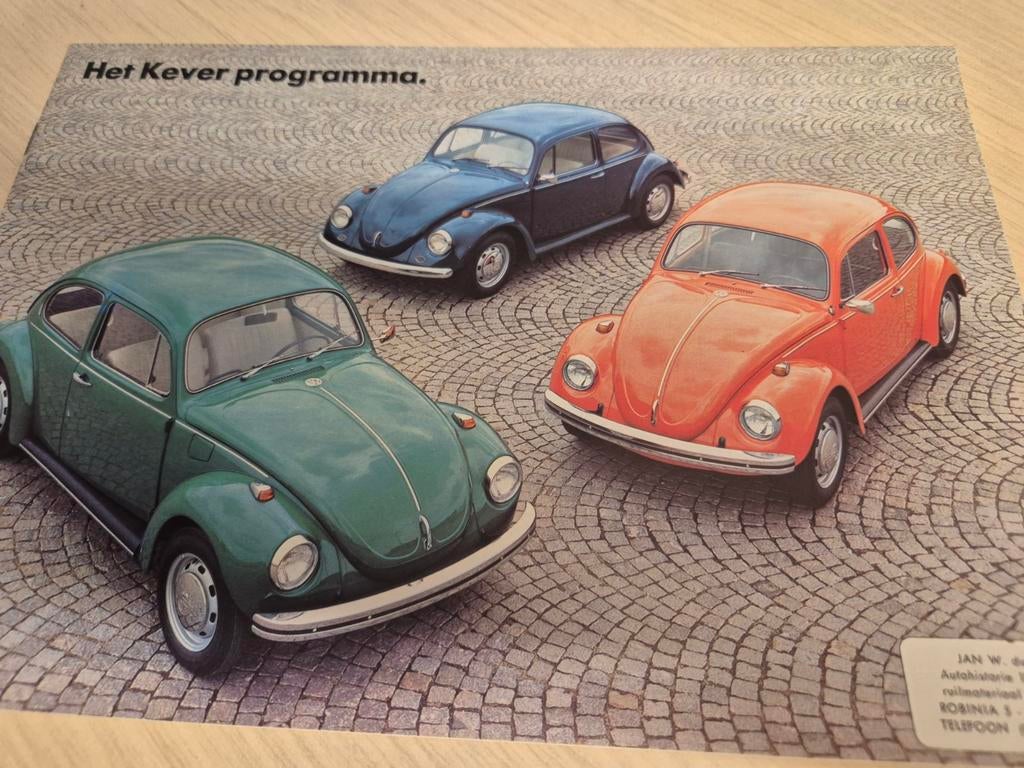 1970 dikke Nederlandse volkswagen Kever folder mooie foto's, Ophalen of Verzenden, Zo goed als nieuw, Volkswagen