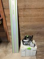 Festool TS 55 REBQ invalzaag met geleiderail, Gebruikt, Invalzaag, Ophalen of Verzenden, 30 tot 70 mm