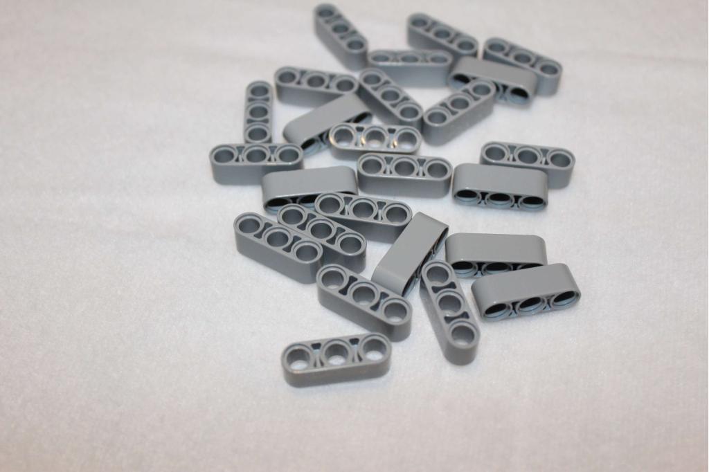 Partij LEGO 32523 technic hefarm liftarm 1x3 dik grijs (25x), 1 Aastvej, Billund, South Denmark 7190, Lego, Ophalen of Verzenden
