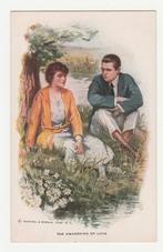 Harrison Fisher.  Dame en heer.  Illustrateurs., Verzenden, Voor 1920, Ongelopen, Overige thema's