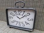 Klok NIEUW Tafelklok Landelijk Vintage Retro metaal ijzer, Ophalen of Verzenden, Nieuw, Staande klok