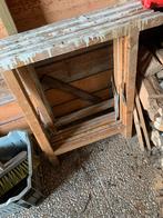 Schragen - Robuuste houten schragen voor diverse klussen, Ophalen, Gebruikt, 70 tot 120 cm