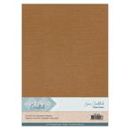 Card Deco A4 linnenkarton 12 koffiebruin 10 vellen 240 grams, Overige merken, Papier of Karton, ., Nieuw