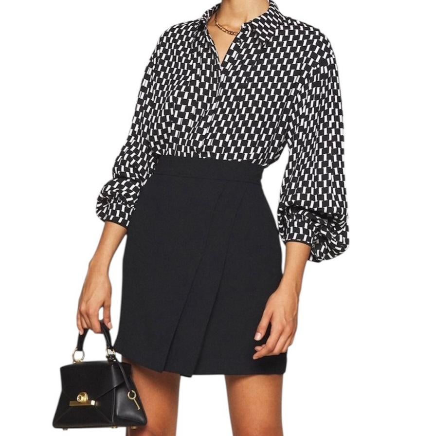 Diane von Fürstenberg crêpe blouse maat 36 - S, Ophalen of Verzenden, Nieuw, Maat 36 (S), Zwart