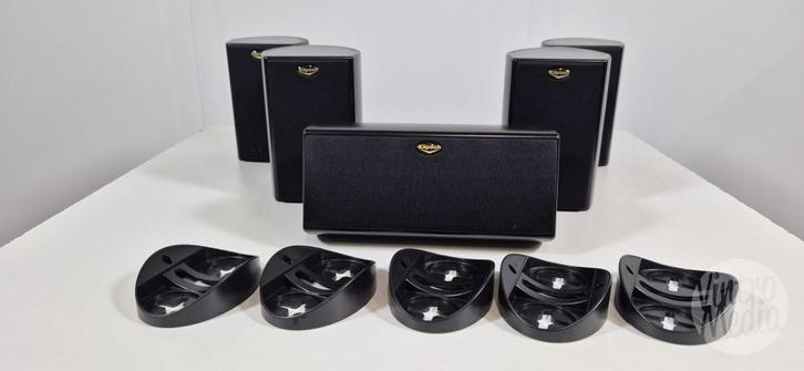 Klipsch Theater 300 Surround Speaker Set | 5 Luidsprekers, Audio, Tv en Foto, Luidsprekers, Refurbished, Surroundset zonder subwoofer