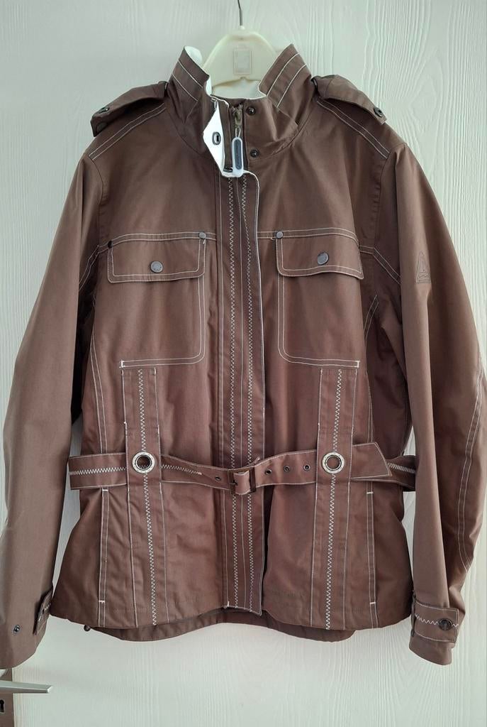 Human Nature Jas - Bruin/beige met Witte Details, Bruin, Maat 42/44 (L), Ophalen of Verzenden, Zo goed als nieuw