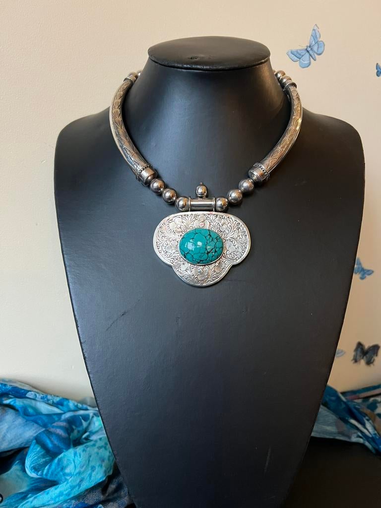 Turkoois turquoise Navajo Arizona geluk beschermt eyecatcher, Blauw, Nieuw, Ophalen of Verzenden, Met edelsteen