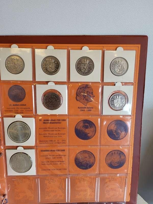 NL verzameling Juliana 1 Cent t/m 2,5 Gulden incl. zilver, Postzegels en Munten, Munten | Nederland, Koningin Juliana, Setje, Zilver