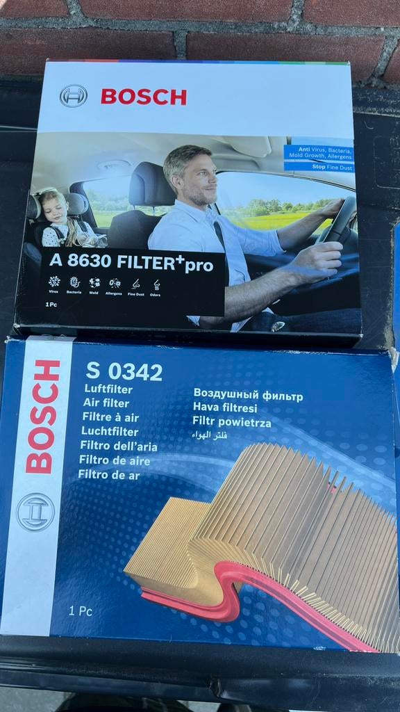 Bosch kabine en motor luchtfilters, Ophalen of Verzenden, Nieuw, Seat