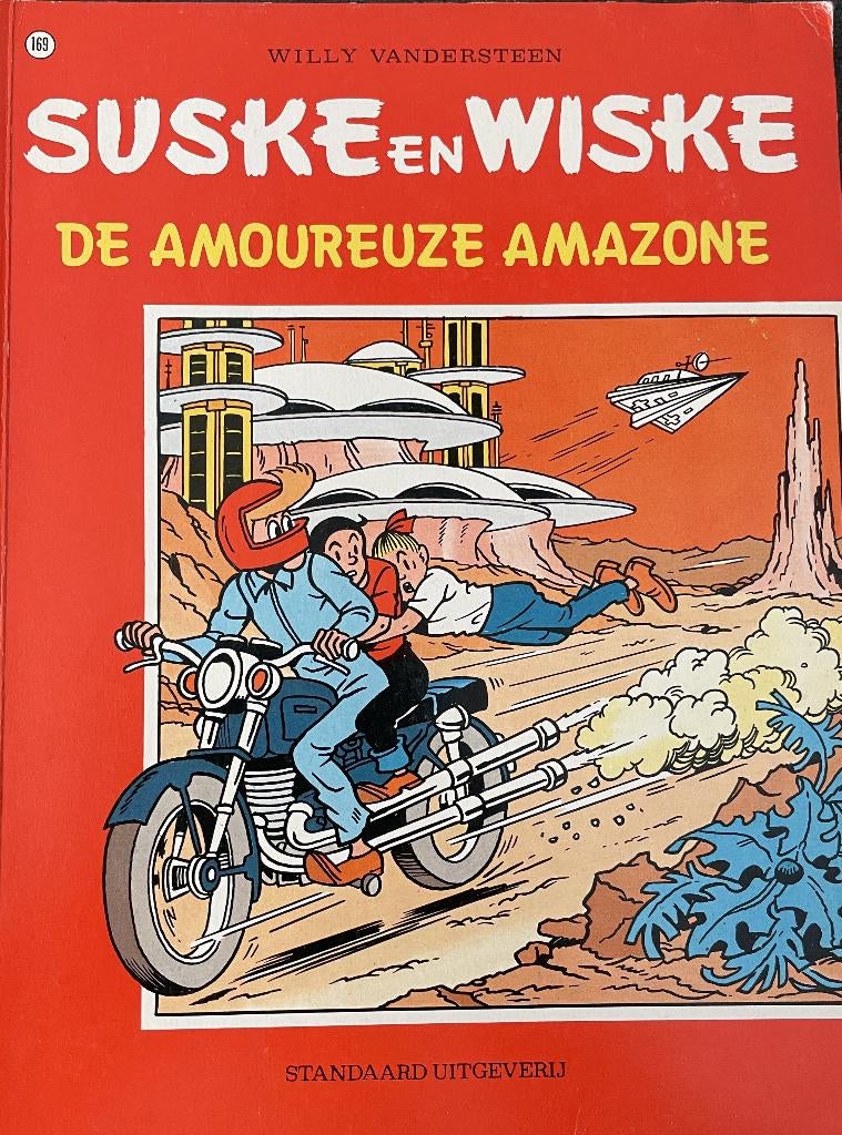 Suske en Wiske, De Amoureuze Amazone nummer 169, Eén stripboek, Ophalen of Verzenden, Zo goed als nieuw, Willy Vandersteen