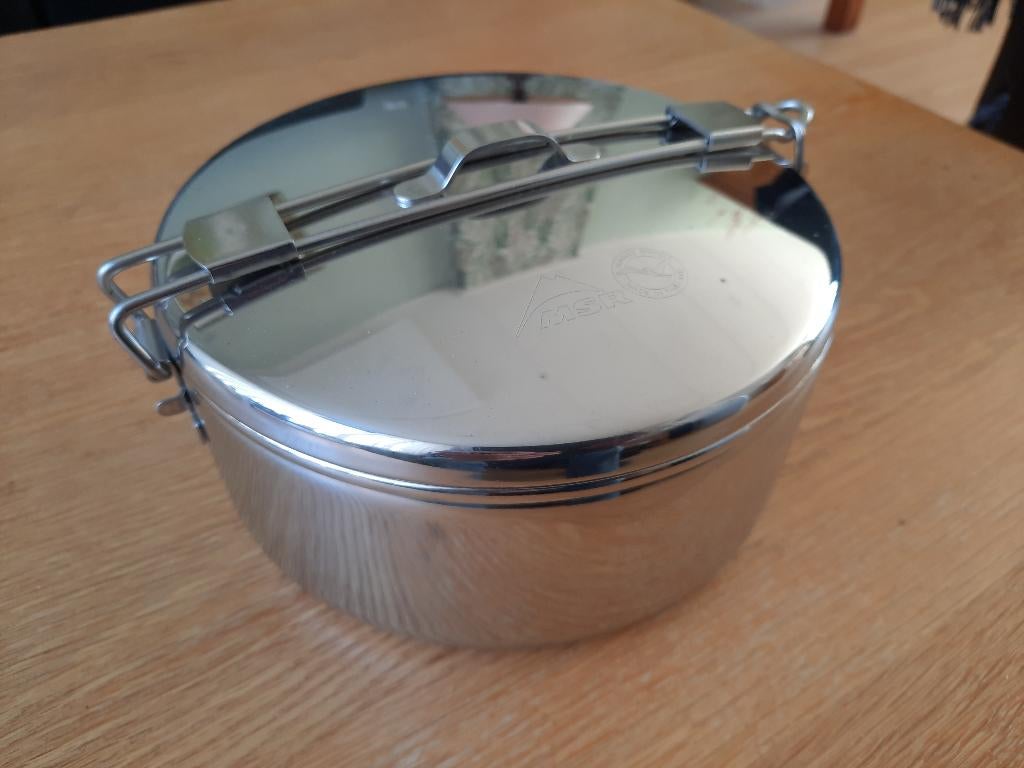 Kampeerpan RVS met deksel, Ophalen, Nieuw