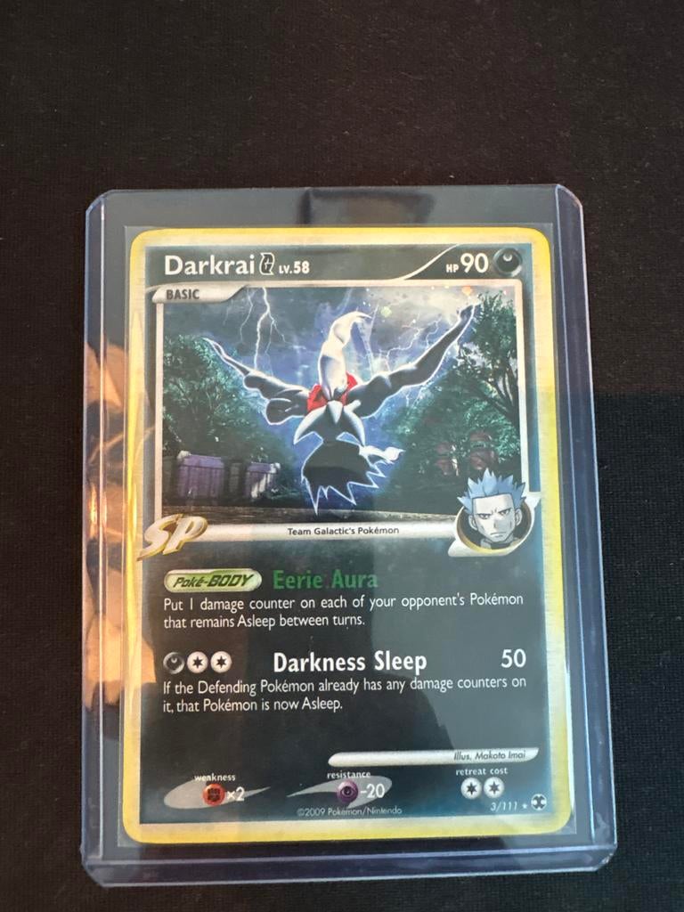 Darkrai Lv.58 Pokémon Kaart - Team Galactic's Pokémon, Ophalen of Verzenden, Zo goed als nieuw, Losse kaart