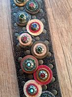 Aparte leren Nanni riem 90 cm, Ophalen of Verzenden, Knoop of Knopen