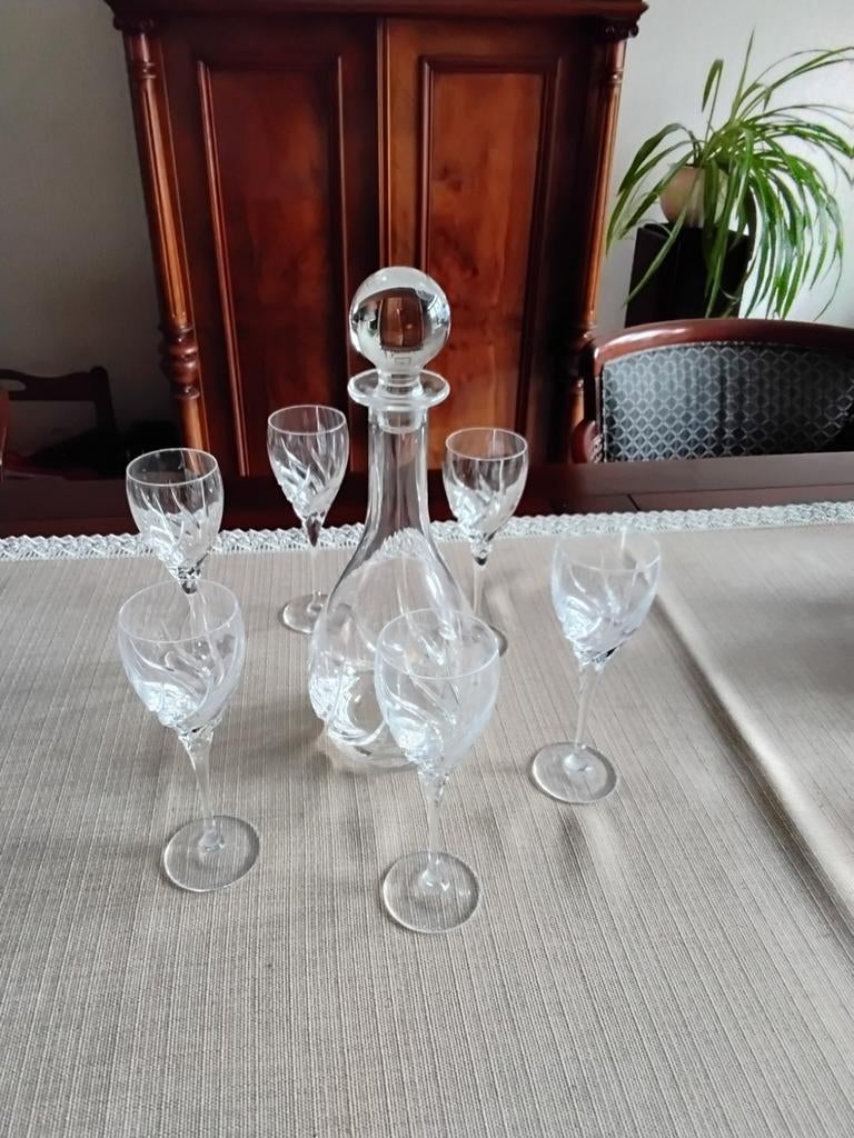 Karaf met 6 glazen., Ophalen of Verzenden, Zo goed als nieuw, Overige typen