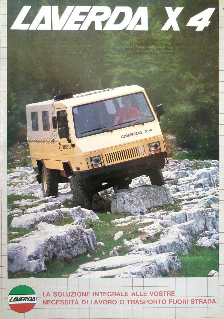 Folder LAVERDA X4 1e Editie 1985, Ophalen of Verzenden, Zo goed als nieuw, Overige merken