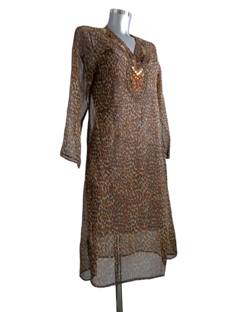 Miss JUNE Ibiza chic tuniek jurk, viscose, Nieuw, Kleding | Dames, Jurken, Bruin, Miss June, Nieuw, Ophalen of Verzenden