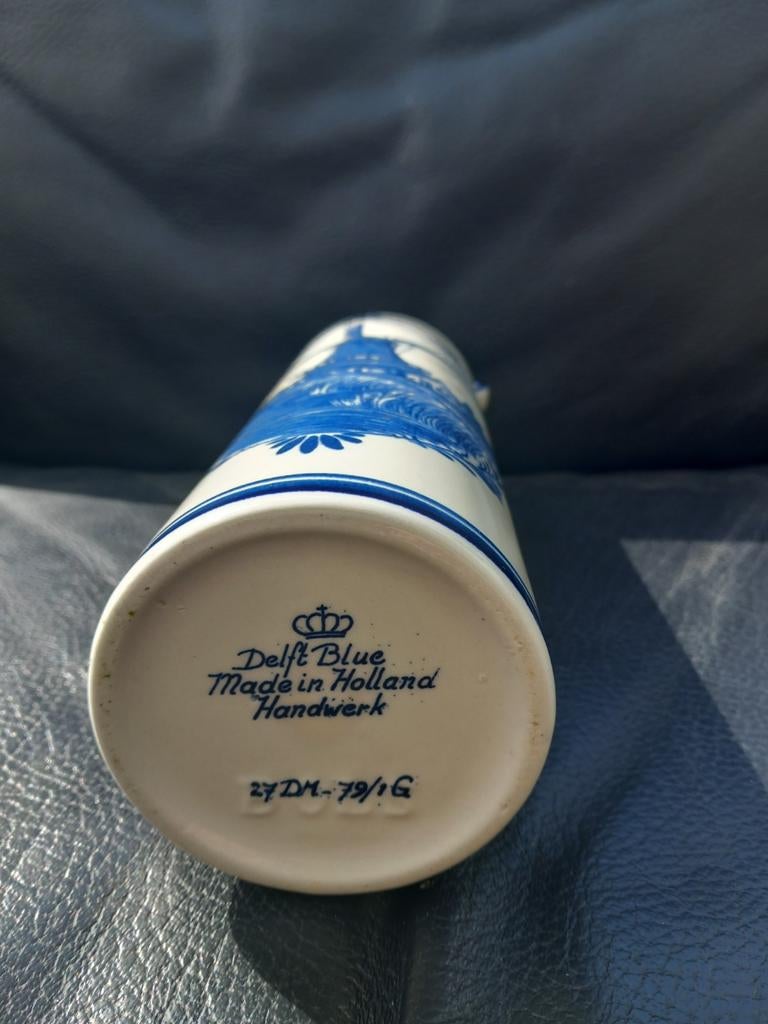 Delfts Blauw Bols Jenever Kruik - Handwerk, Ophalen of Verzenden