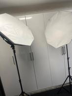 Twee Falcon Eyes LHD-B928 Okta Studioverlichting met statief, Ophalen, Zo goed als nieuw, Lamp of Flitsset