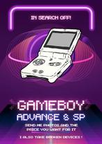 Op zoek naar (defecte) Gameboys voor hobbyprojecten, 1 speler, Ophalen of Verzenden, Niet werkend, Vanaf 3 jaar