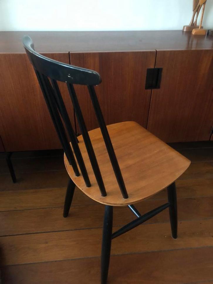 Vintage Pastoe Spijlenstoel - Klassiek Design, Huis en Inrichting, Stoelen, Gebruikt, Eén, Hout, Zwart, Ophalen of Verzenden