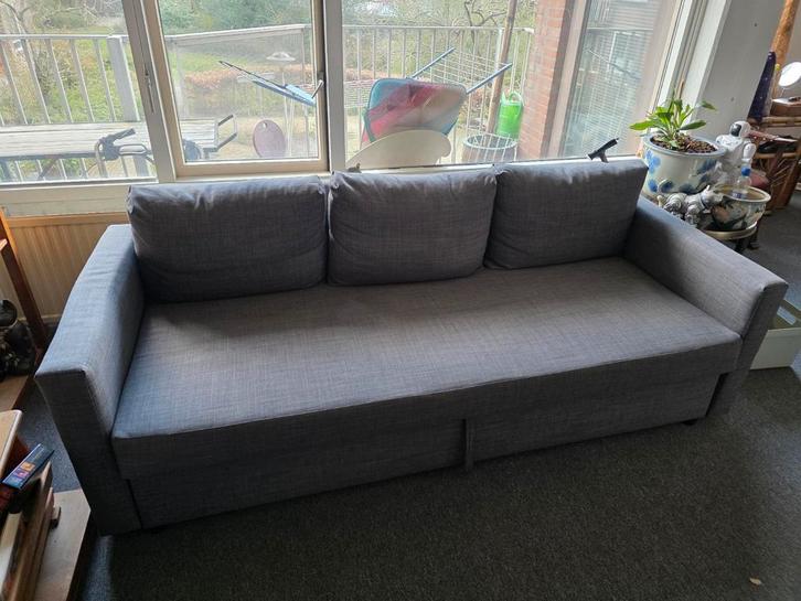IKEA skiftebo 3-zits slaapbank - Grijs, Huis en Inrichting, Slaapkamer | Slaapbanken, Zo goed als nieuw, Overige maten, 200 cm