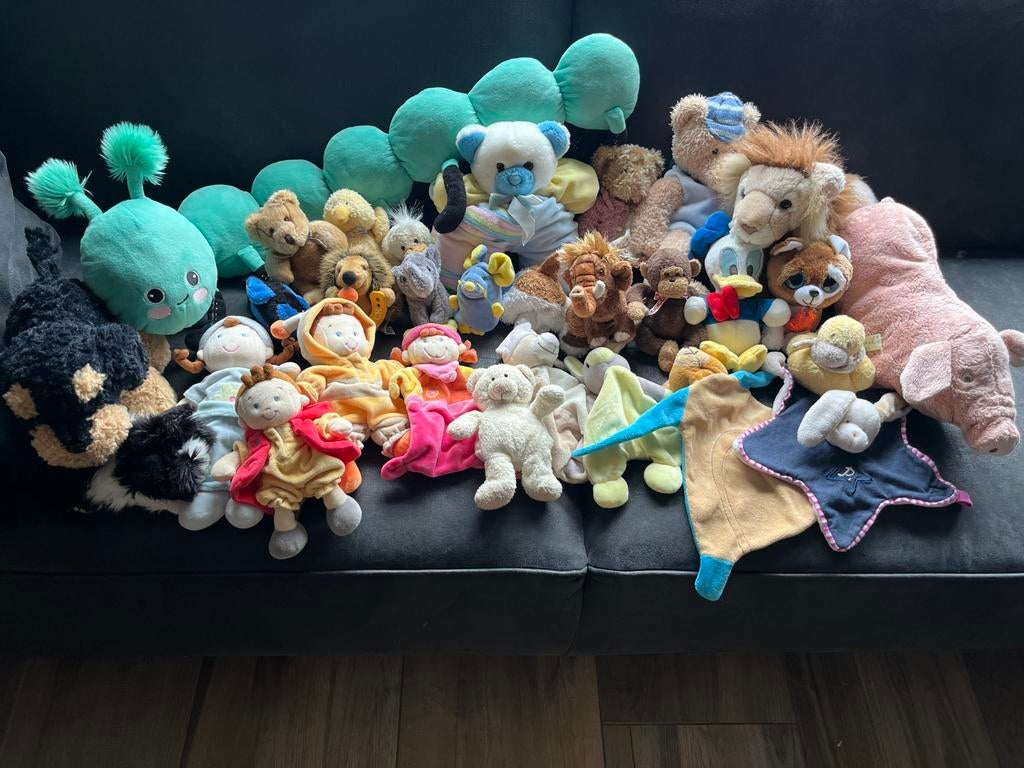 Diverse knuffels h&m, action, ikea, russ, anna club plush, Kinderen en Baby's, Speelgoed | Knuffels en Pluche, Zo goed als nieuw