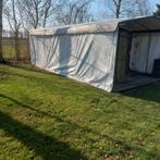 Tenthuisje met vaste houten vloer en luifel (ca. 4x5m), Ophalen of Verzenden