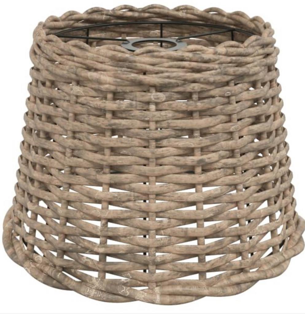 Natuurlijke Riet Plafondlampenkap - Handgemaakt, Huis en Inrichting, Ophalen, Rond, Nieuw, Bruin