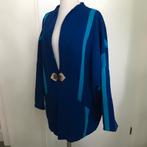 Handgeweven jas blauwtinten met groen maat one size, Kleding | Dames, Jasjes, Kostuums en Pakken, Ophalen of Verzenden, Zo goed als nieuw