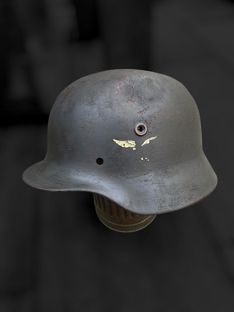 M40 helm wo2 wehrmacht luftwaffe, Verzamelen, Militaria | Tweede Wereldoorlog, N, N, Verzenden, Duitsland