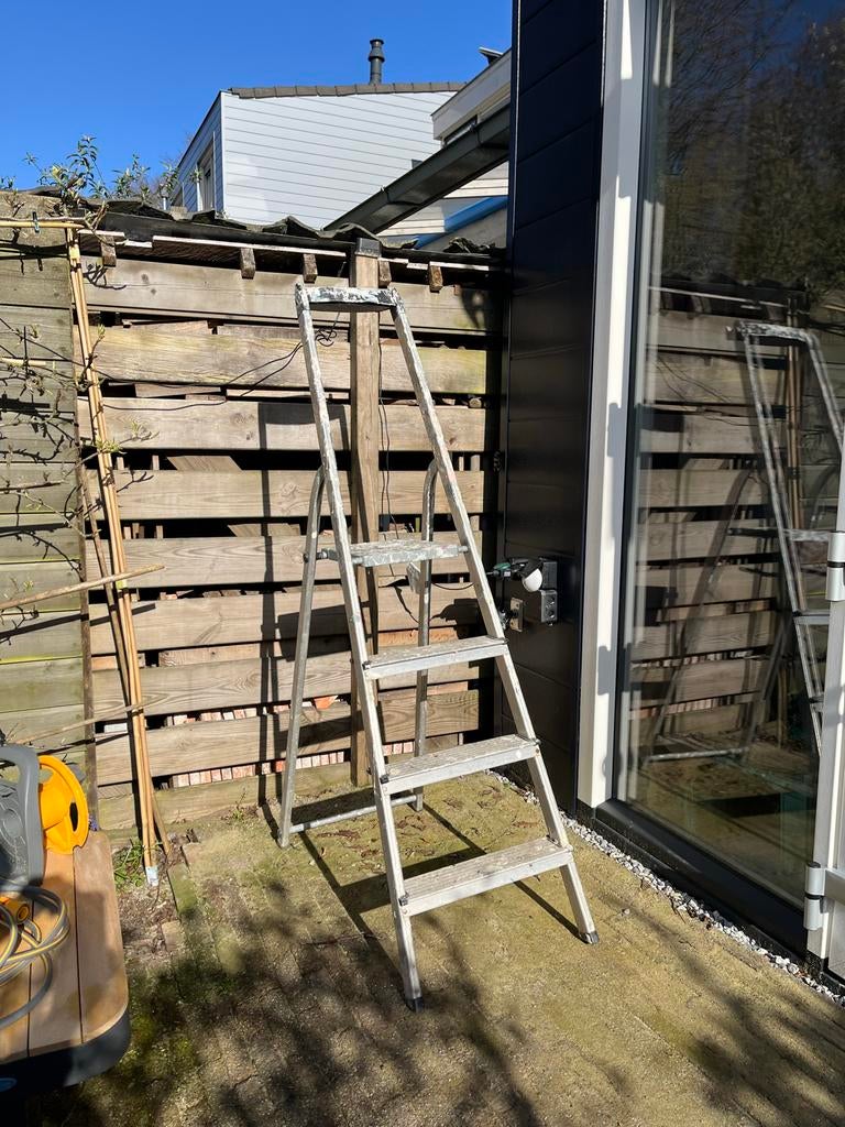 Topcraft trap met plateau op 84 cm, Doe-het-zelf en Verbouw, Ophalen, Gebruikt, Trap, Opvouwbaar of Inschuifbaar