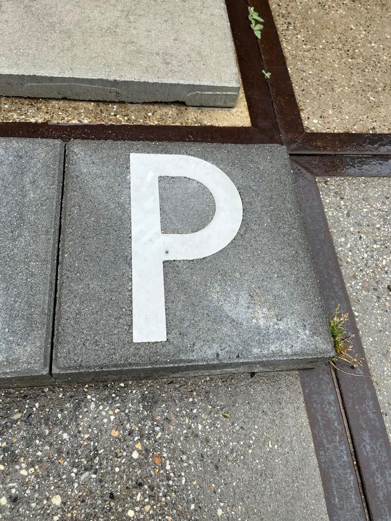 Parkeertegel 30x30x6 met P-icoon - Ideaal voor bedrijven, Ophalen of Verzenden, Nieuw, Beton, Overige typen